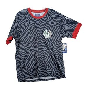 Xcelsius Active Mexico Soccer Jersey Game Of The World Navy Blue Red Size XL NWT